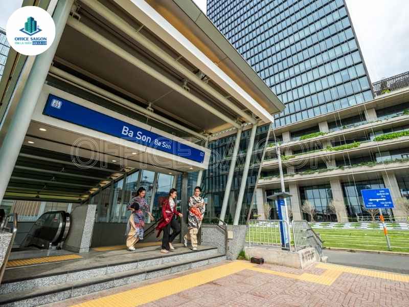 Lối kết nối Ga Metro Ba Son với tòa nhà Saigon Marina IFC