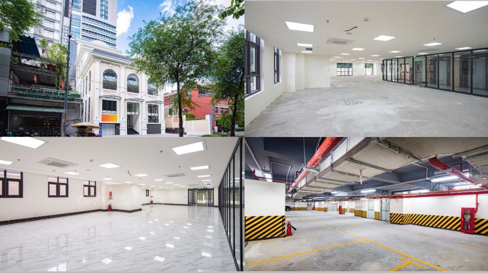 toan canh khong gian van phong tai DATC Building