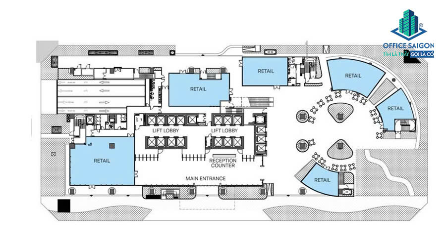 layout sàn điển hình tại Millennial Tower