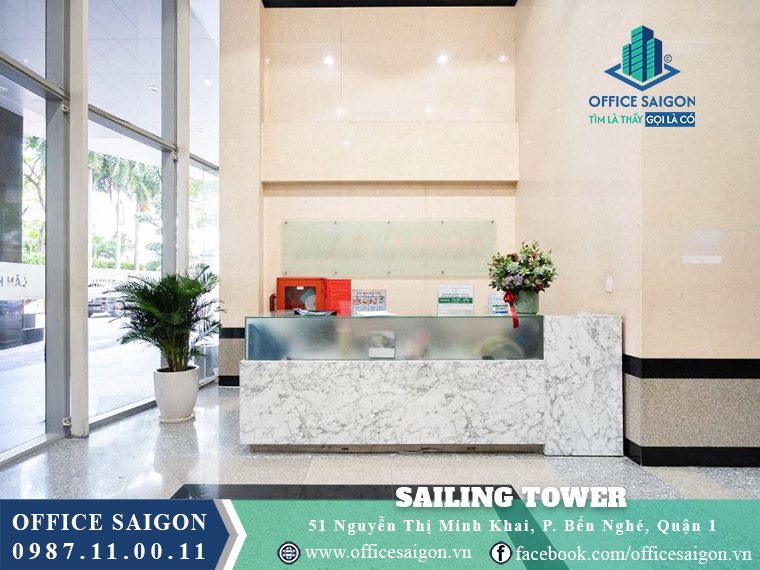 lễ tân văn phòng Sailing Tower