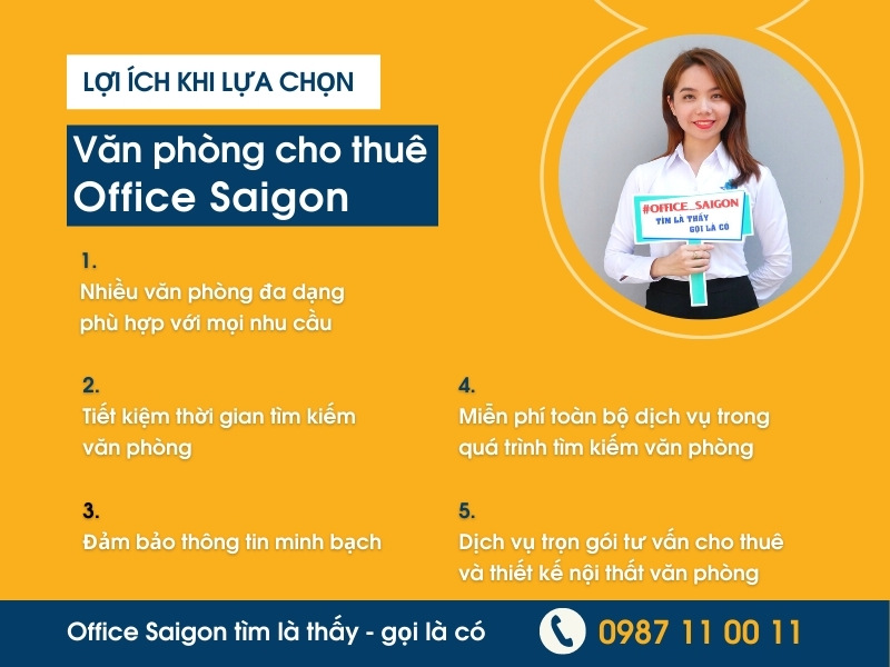 Lợi ích khi lựa chọn văn phòng cho thuê Office Saigon.