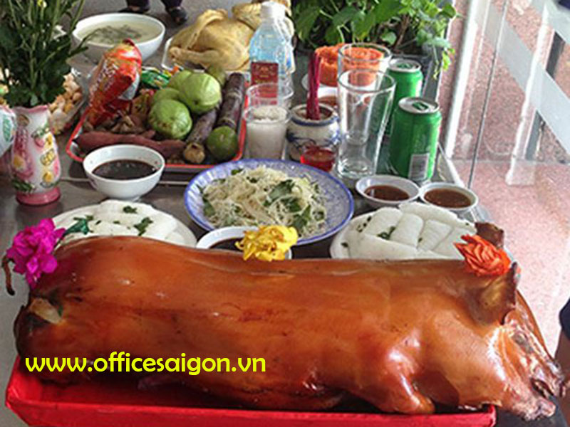 Mâm cúng khai trương văn phòng 2019
