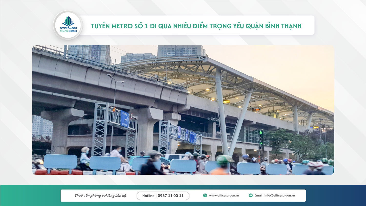 Depot lớn của tuyến Metro số 1 tại Bình Thạnh