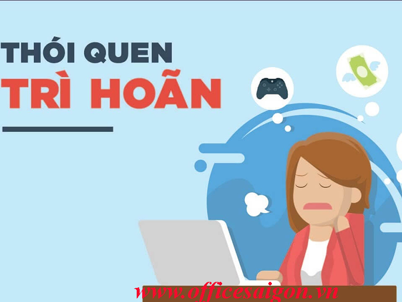 Nhân viên trì hoãn tại văn phòng 