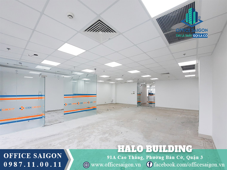 Mặt bằng cho thuê 215m2 tầng 7 Halo Building Cao Thắng