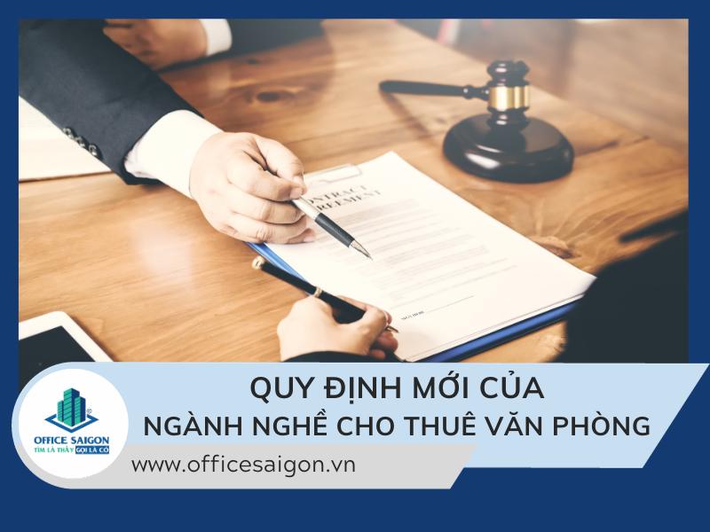 Quy đinh về mã ngành nghề cho thuê văn phòng