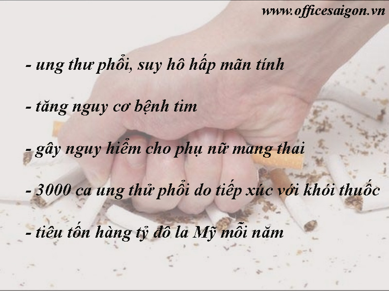 Tác hại của việc hút thuốc lá