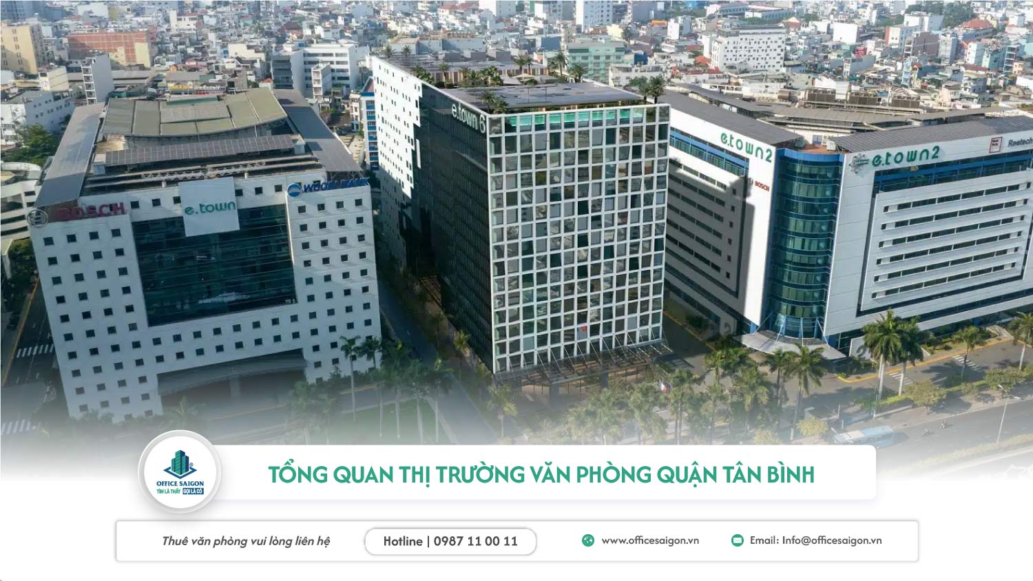Tổng quan thị trường cho thuê văn phòng quận Tân Bình