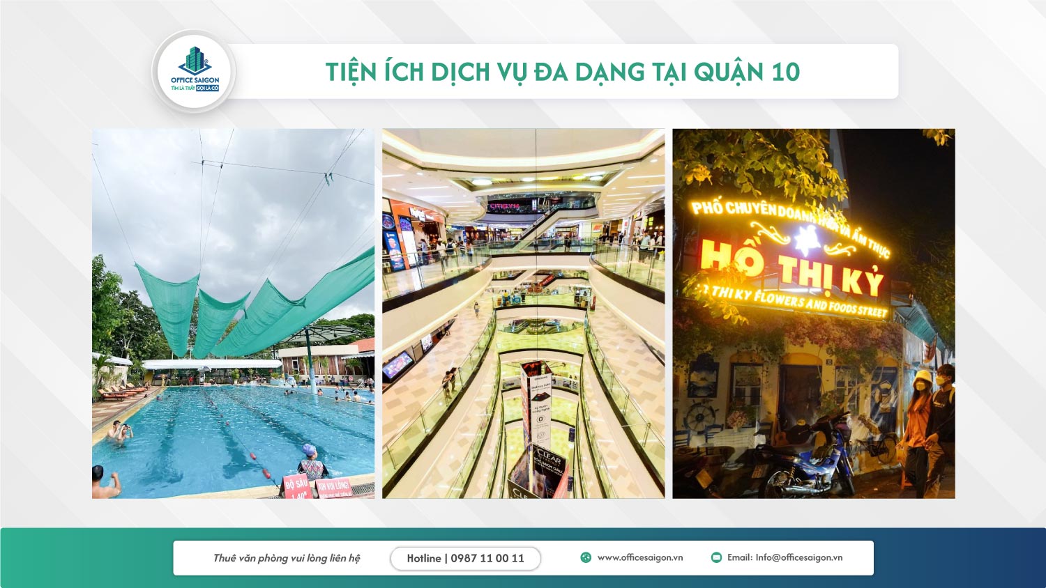 Hệ thống tiện ích đa dạng tại Quận 10