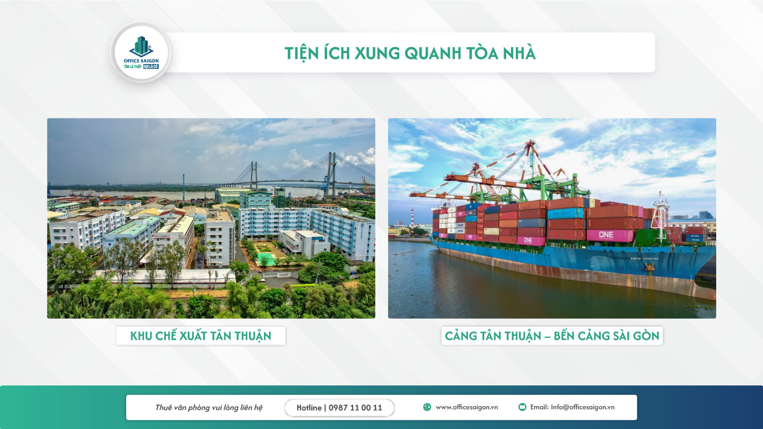 Tiện ích văn phòng cho thuê tại Phường Tân Thuận