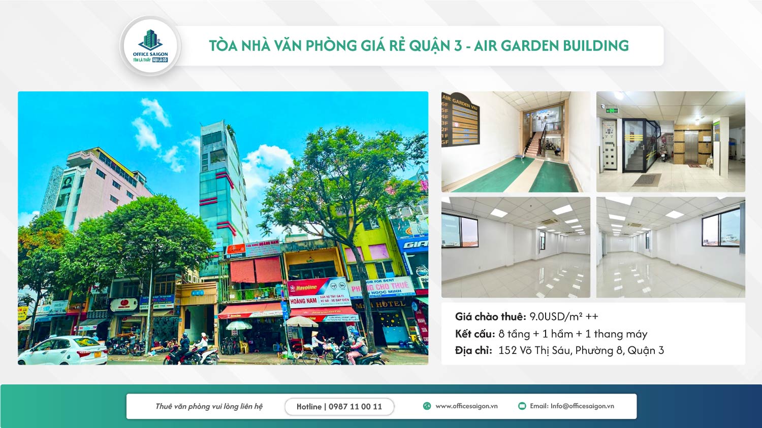 van phong cho thue air garden quan 3