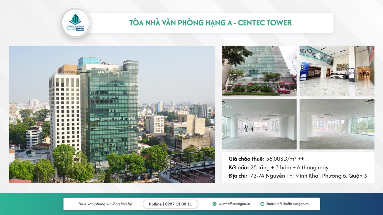 Van phong cho thue quan 3 - centec tower
