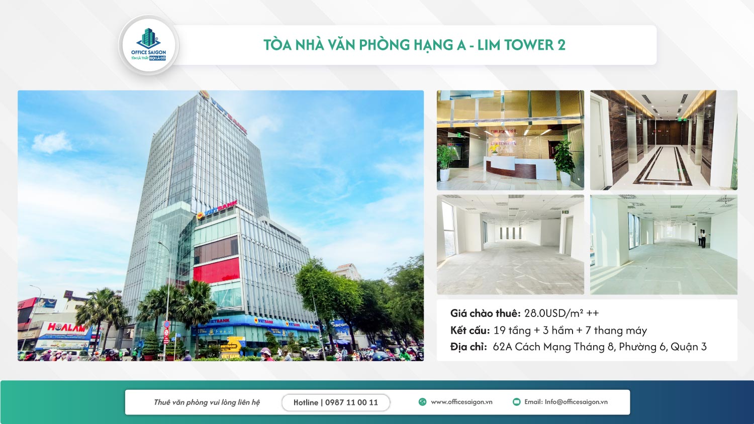 Cho thue van phong quan 3 - Lim Tower
