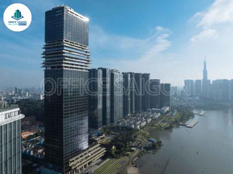 Toàn cảnh tòa nhà Saigon Marina IFC tại số 2 Tôn Đức Thắng