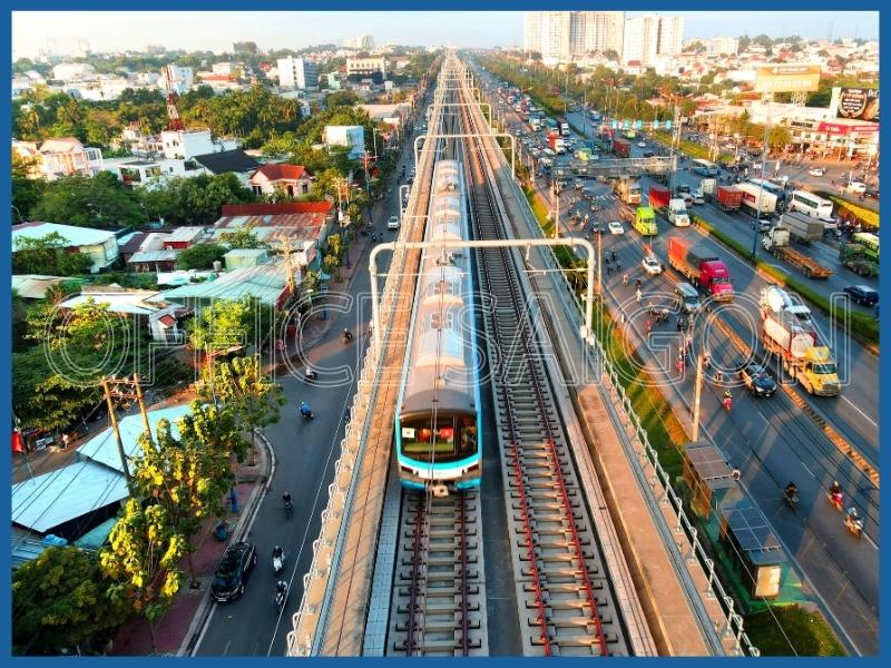 Tuyến metro số 1 đi qua phường Tăng Nhơn Phú