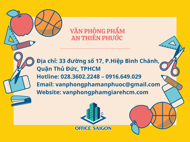 Văn phòng phẩm giá tốt tại TPHCM.