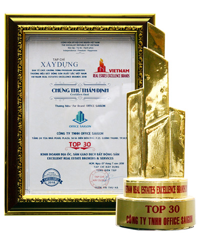 Top 30 thương hiệu BĐS xuất sắc 2018 - Office Saigon